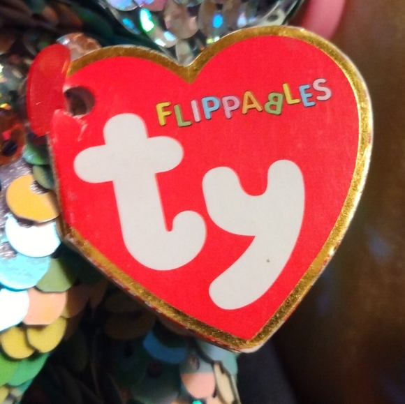 Ty Flippables Clip on Whimsy the Cat with Tush Tag Errors Waves - Picture 9 of 9